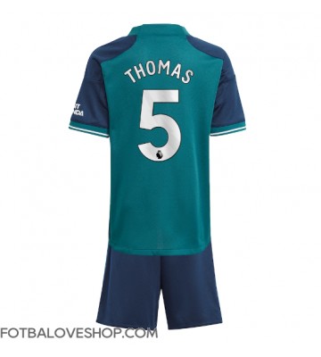 Arsenal Thomas Partey #5 Dětské Alternativní Dres 2023-24 Krátký Rukáv (+ trenýrky)